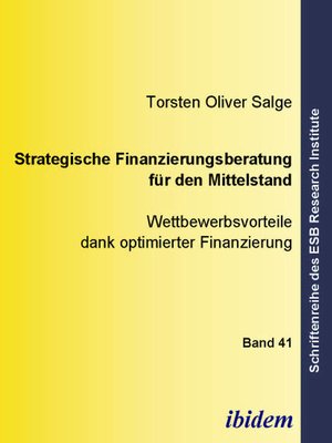 cover image of Strategische Finanzierungsberatung für den Mittelstand